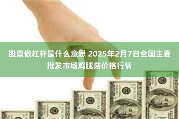 股票做杠杆是什么意思 2025年2月7日全国主要批发市场鸡腿菇价格行情